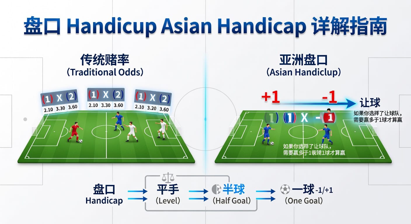 亚洲盘Asian Handicap解析：足球博彩必备策略与技巧